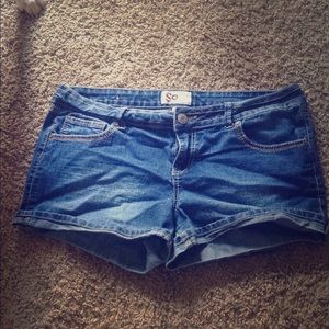 Blue jean shorts